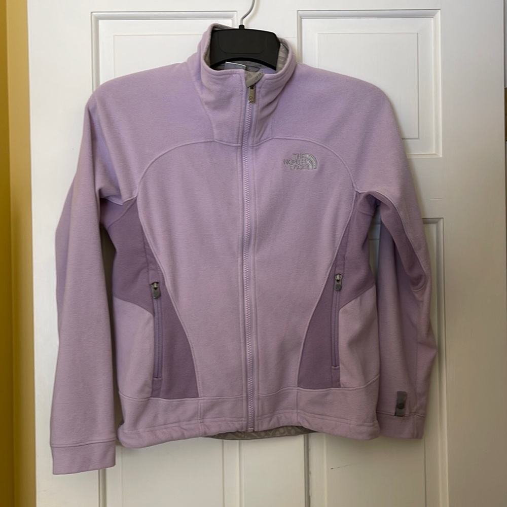 The north face TNF lilac light fleece jacket